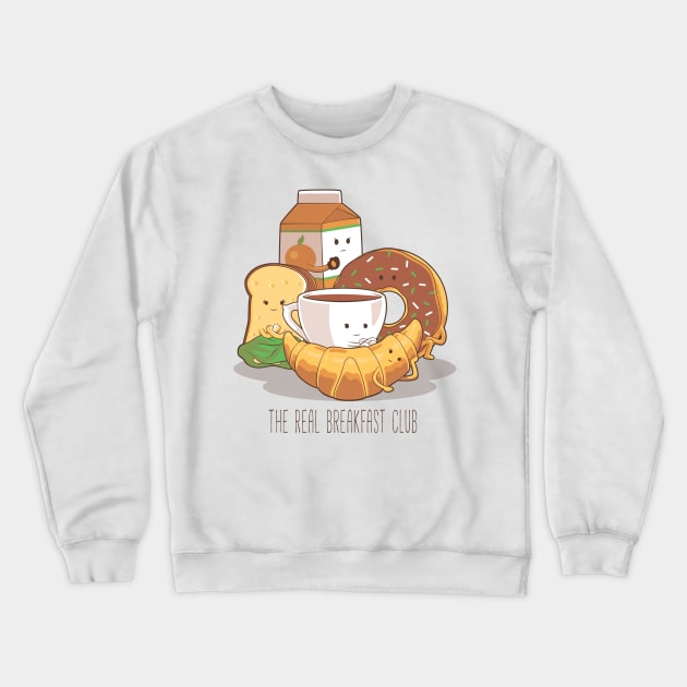 The Real Breakfast Club Crewneck Sweatshirt by saqman